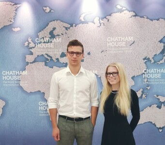 Our 2018 U.K. Scholars paid a visit to Chatham House to learn more about the Institute's history